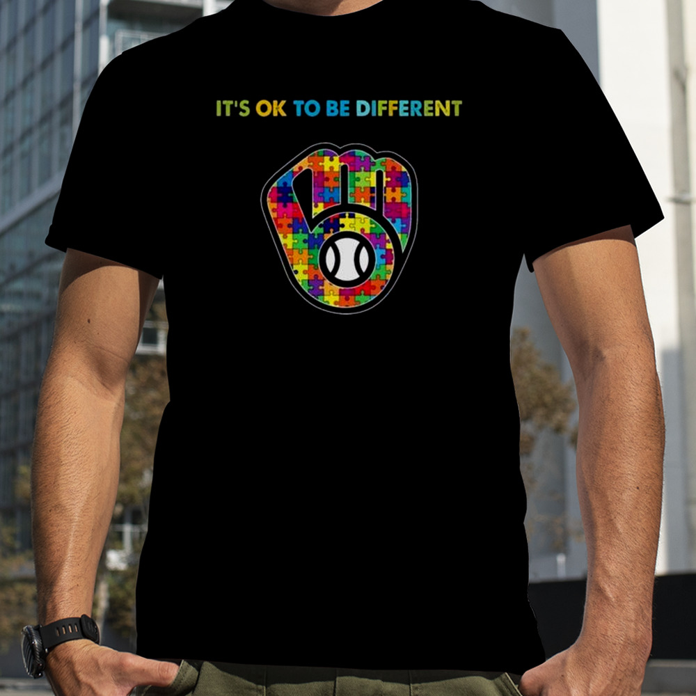 MLB 2023 Milwaukee Brewers Autism It’s Ok To Be Different Shirt