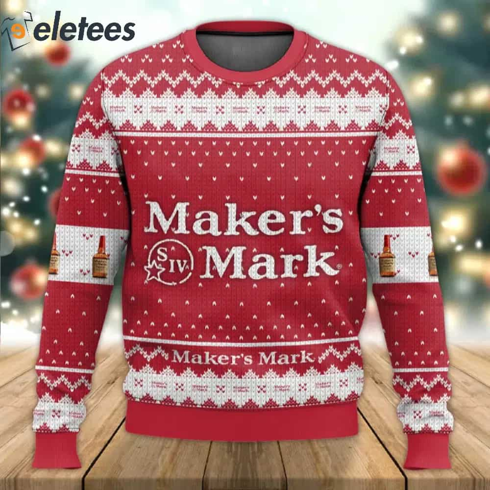 Maker's Mark Drink Ugly Sweater