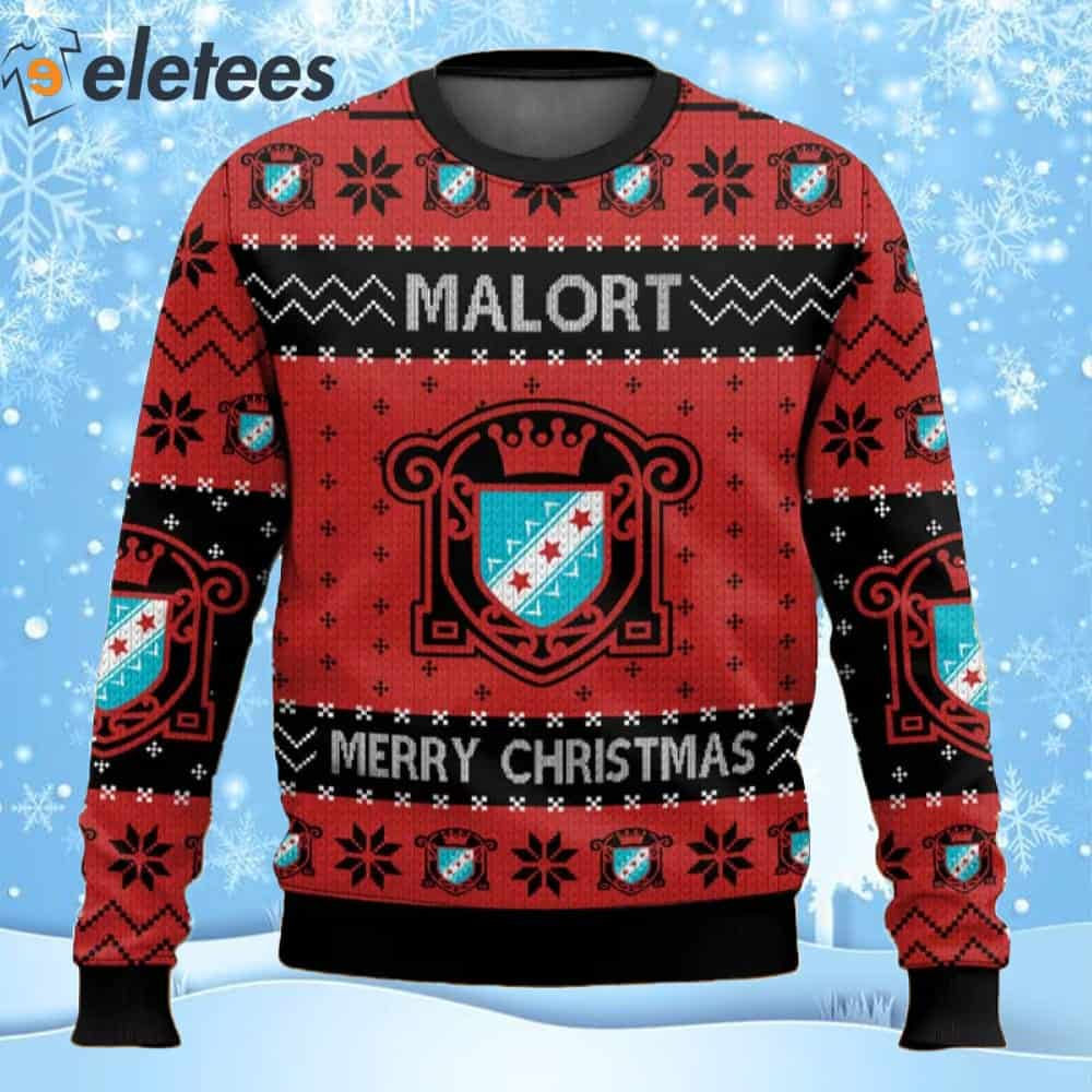 Malort Liqueur Ugly Christmas Sweater