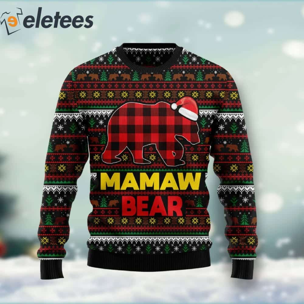 Mamaw Bear Ugly Christmas Sweater