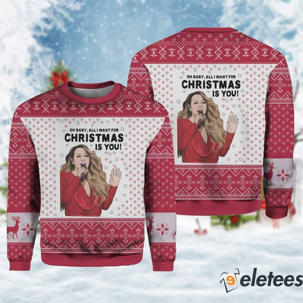 Mariah Carey All I Want For Christmas Is You Ugly Sweater