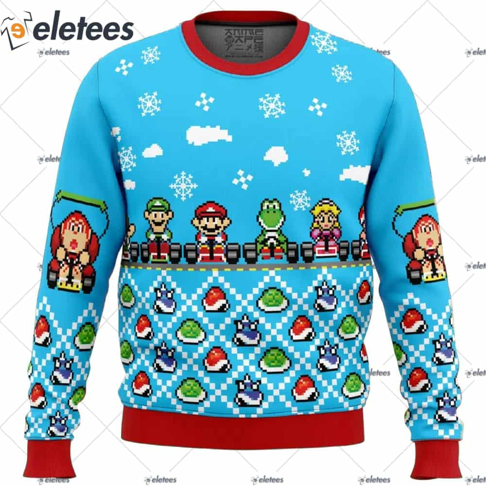 Mario Kart Ugly Christmas Sweater