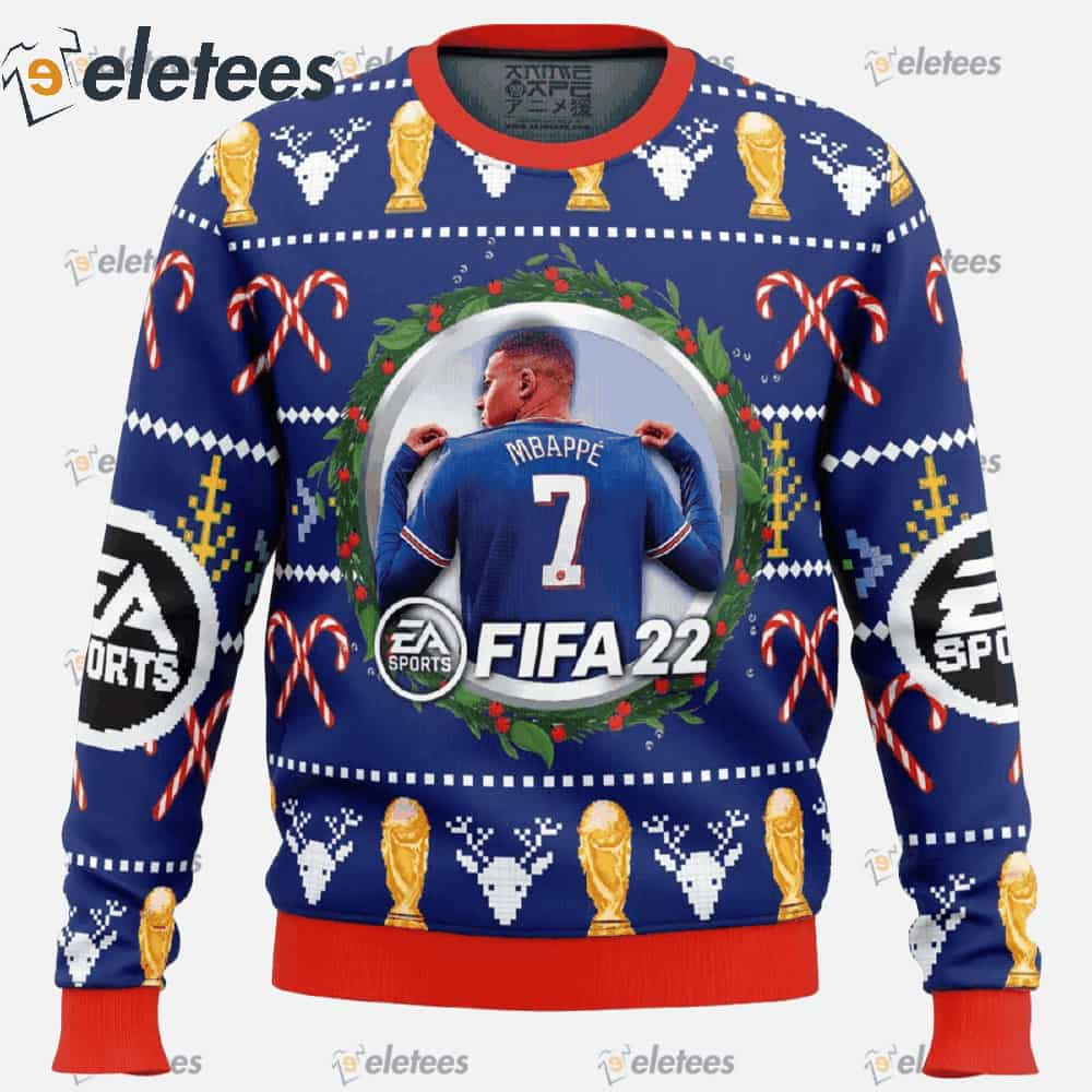 Mbappe EA Sports FIFA Ugly Christmas Sweater