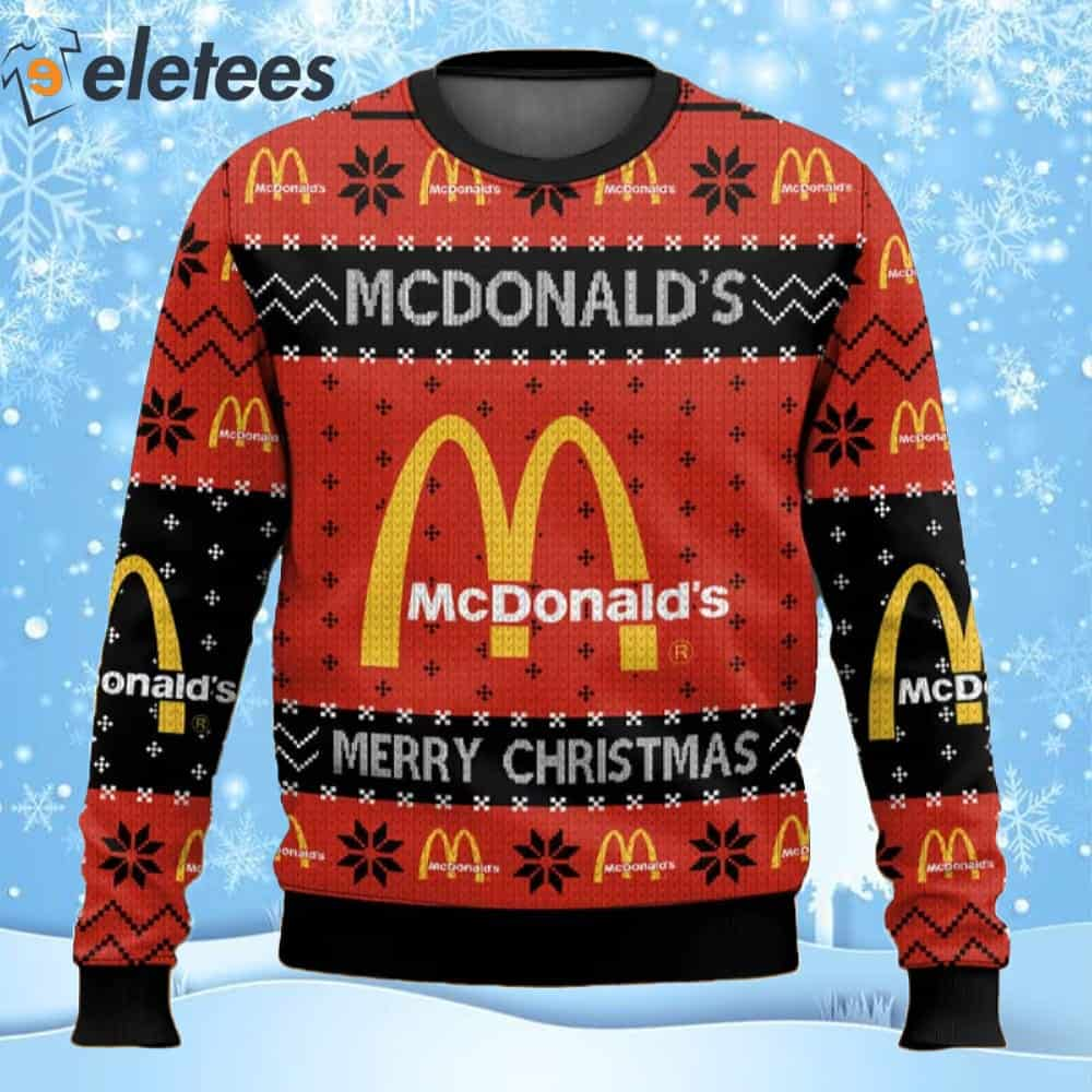 McDonald's Fast Food Ugly Christmas Sweater