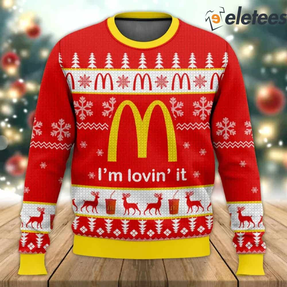 McDonald's I'm Lovin' It Ugly Christmas Sweater