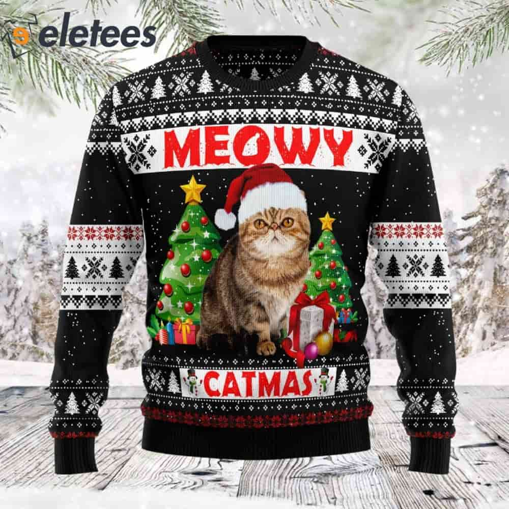 Meowy Catmas Ugly Christmas Sweater