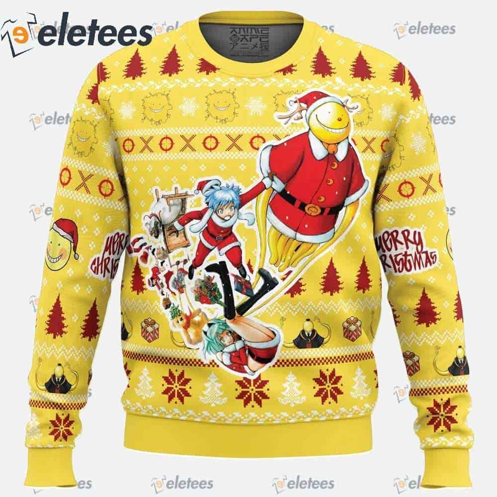 Merry Christmas Assassination Classroom Ugly Christmas Sweater