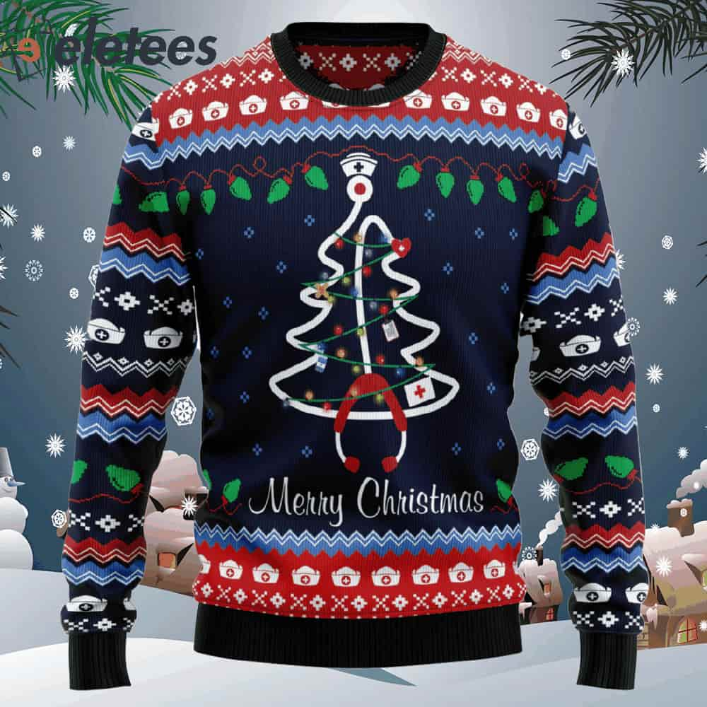 Merry Christmas Nurse Ugly Christmas Sweater