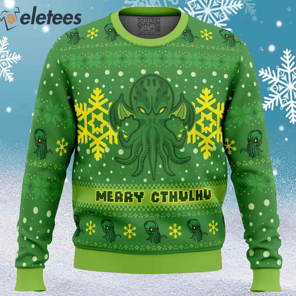 Merry Cthulhu Ugly Christmas Sweater