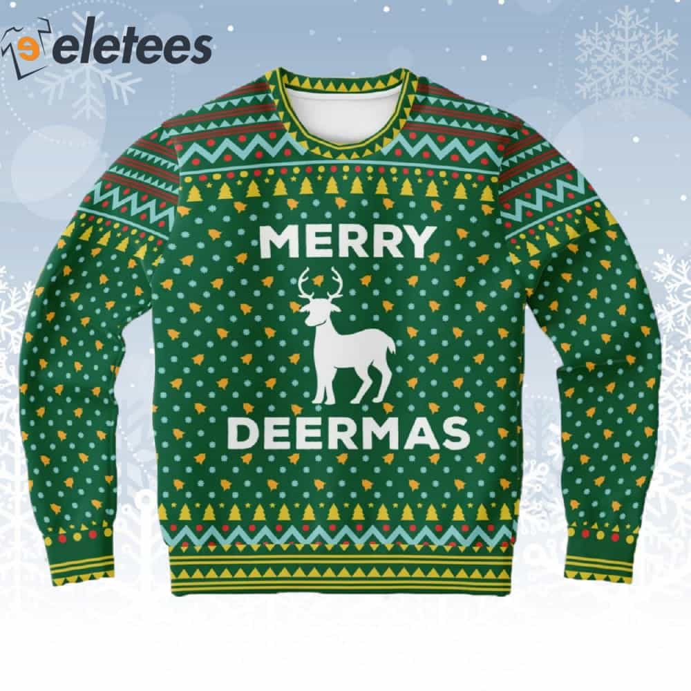 Merry Deermas Ugly Christmas Sweater