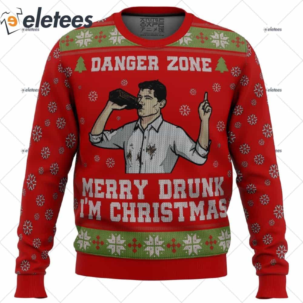 Merry Drunk I'm Christmas Sterling Archer Ugly Christmas Sweater