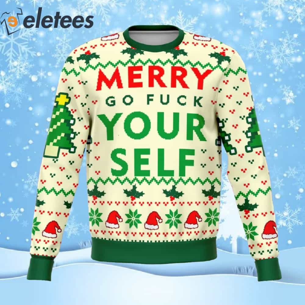 Merry Go F Yourself Ugly Christmas Sweater