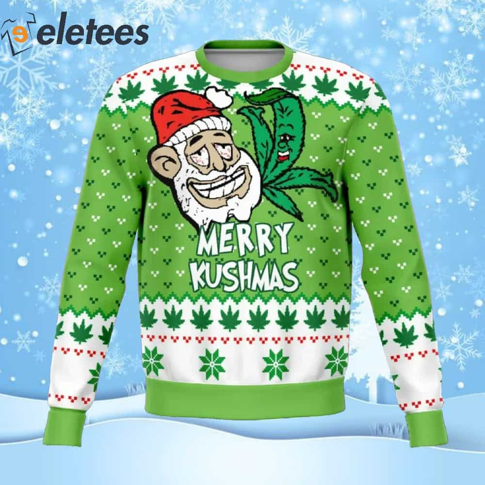 Merry Kushmas Ugly Christmas Sweater