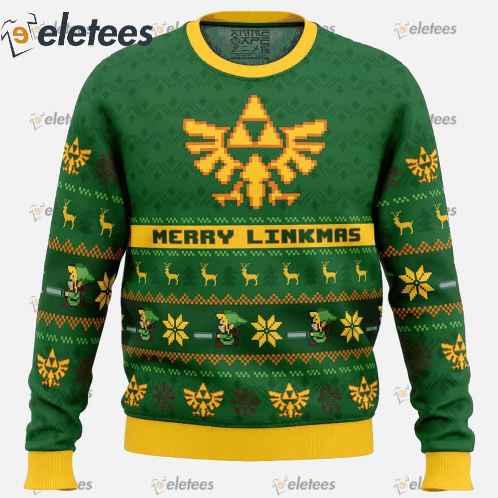 Merry Linkmas Legend of Zelda Ugly Christmas Sweater