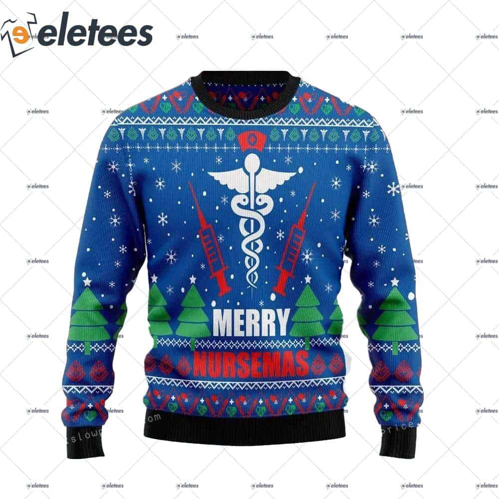 Merry Nursemas Ugly Sweater Christmas Party