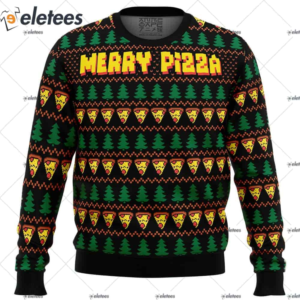 Merry Pizza Ugly Christmas Sweater