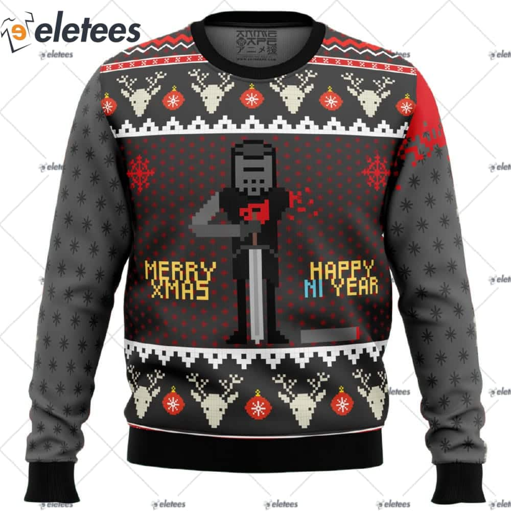 Merry Xmas and Happy Ni Year Monty Python Ugly Christmas Sweater