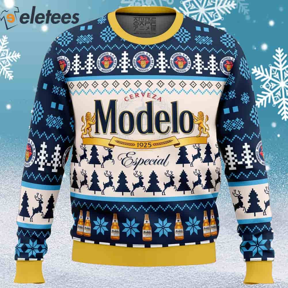 Modelo Especial Beer Ugly Christmas Sweater