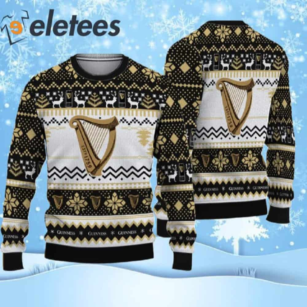 Modern Guinness Beer Ugly Christmas Sweater