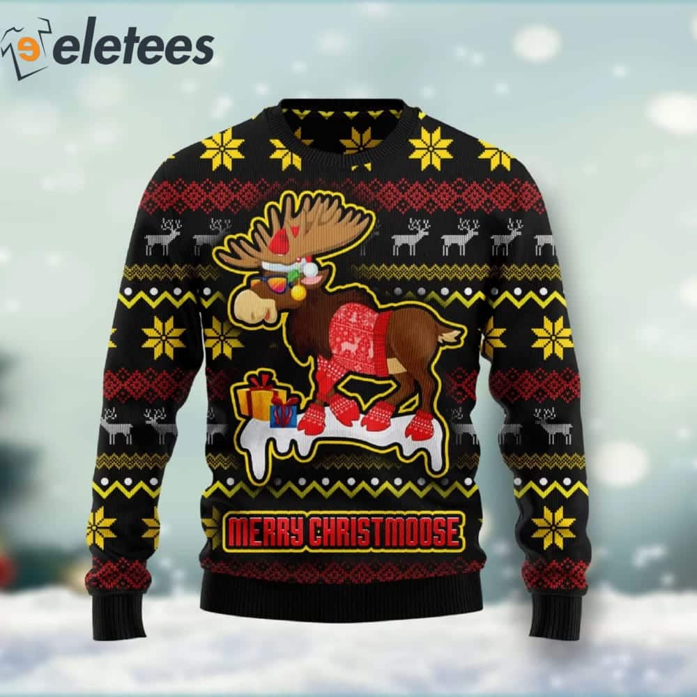 Moose Merry ChristMoose Ugly Christmas Sweater