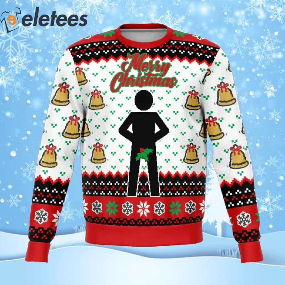 Mr Stick Mistletoe Ugly Christmas Sweater