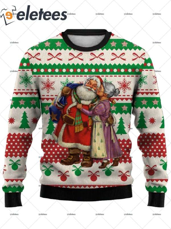 Mr and Mrs Santa Claus Ugly Christmas Sweater