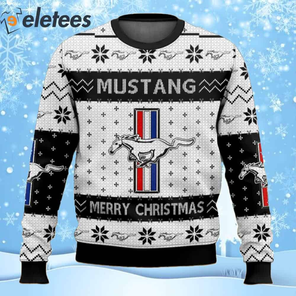 Mustang Merry Christmas Ugly Sweater