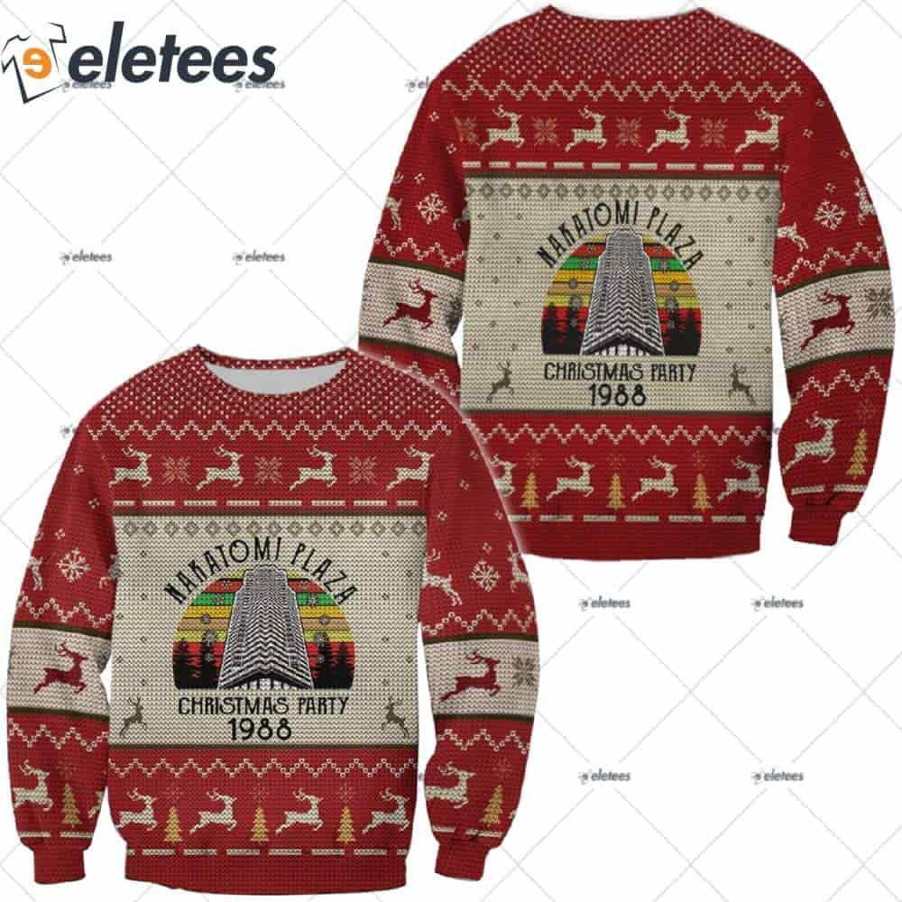 Nakatomi Plaza 3D Ugly Christmas Sweater