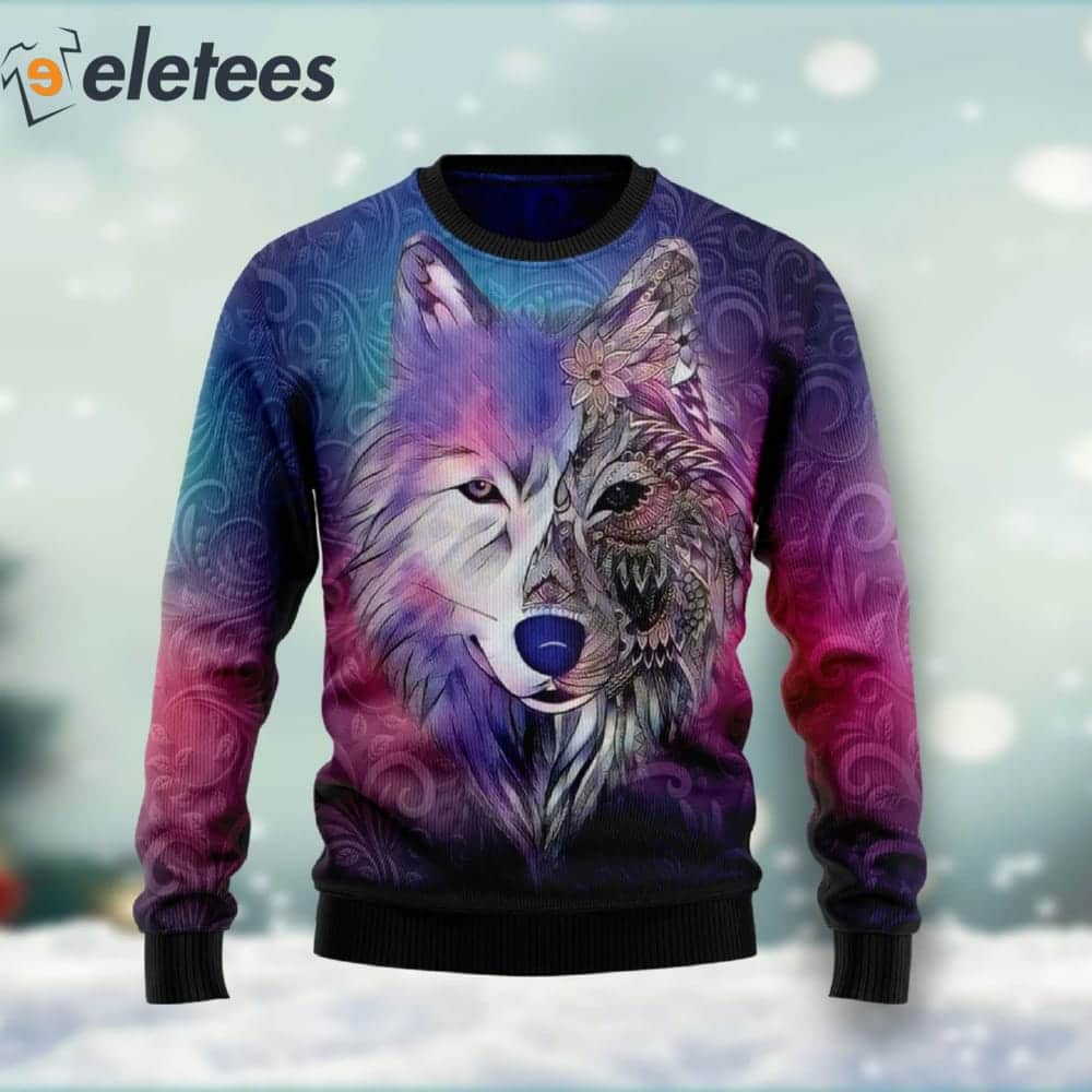 Sweater hot sale 3d wolf