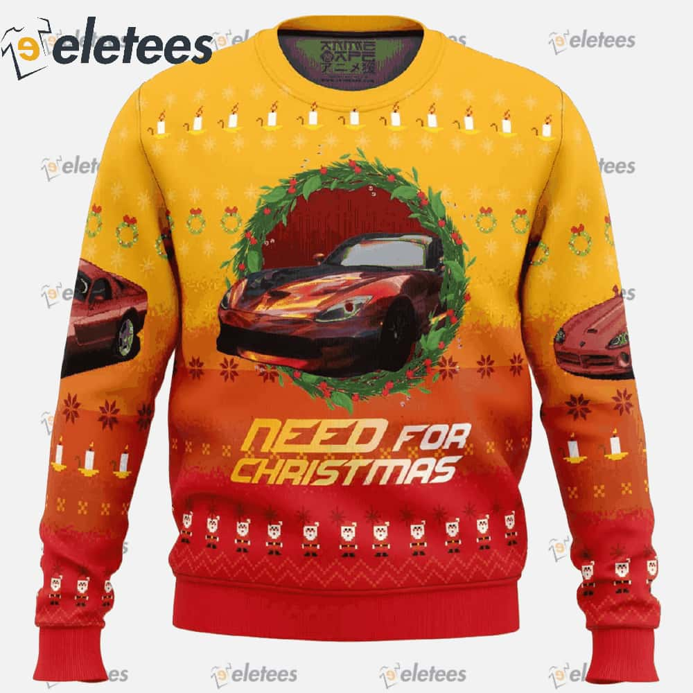 Need For Christmas Need For Speed Ugly Christmas Sweater