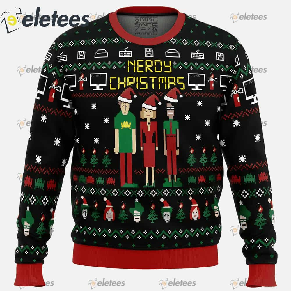 Nerdy Christmas The IT Crowd Ugly Christmas Sweater