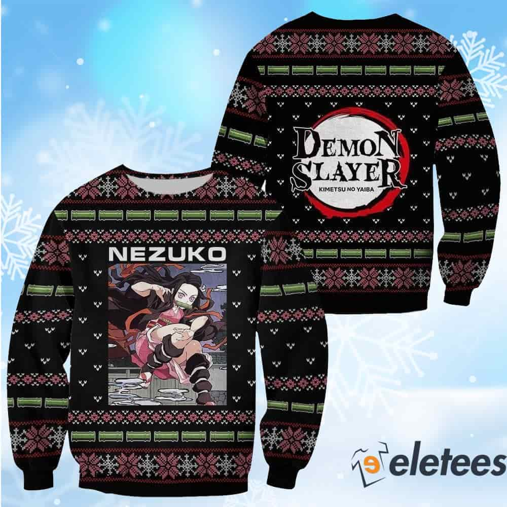 Nezuko Kamado Kimetsu no Yaiba Ugly Christmas Sweater