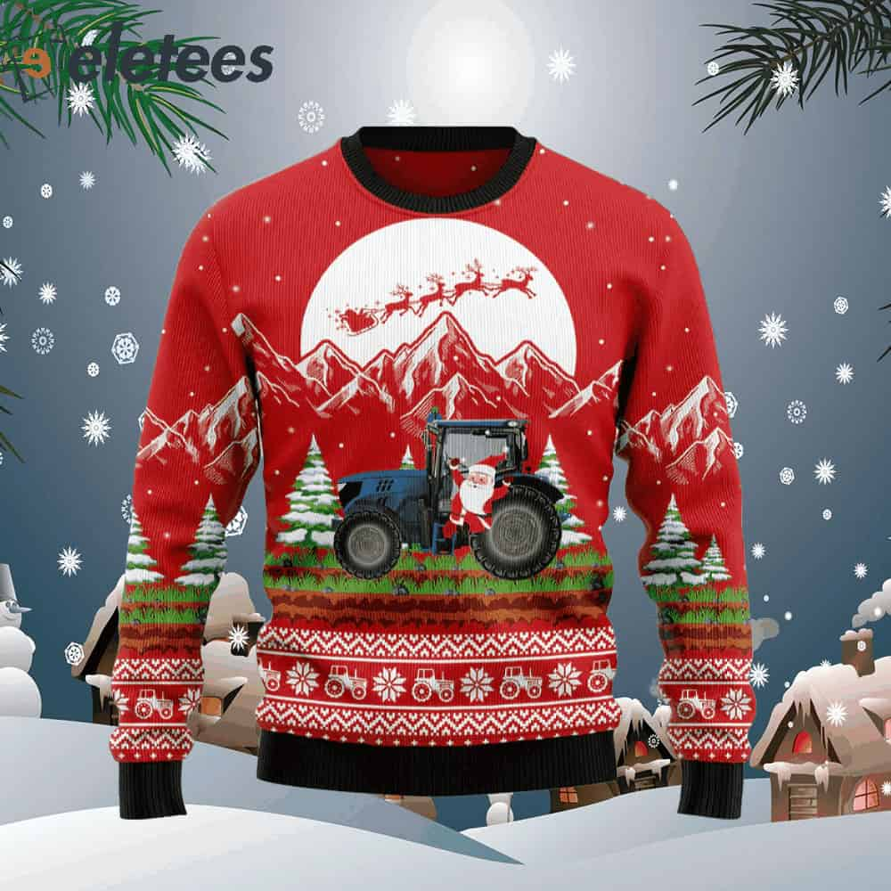 Noel Tractor Ugly Christmas Sweater