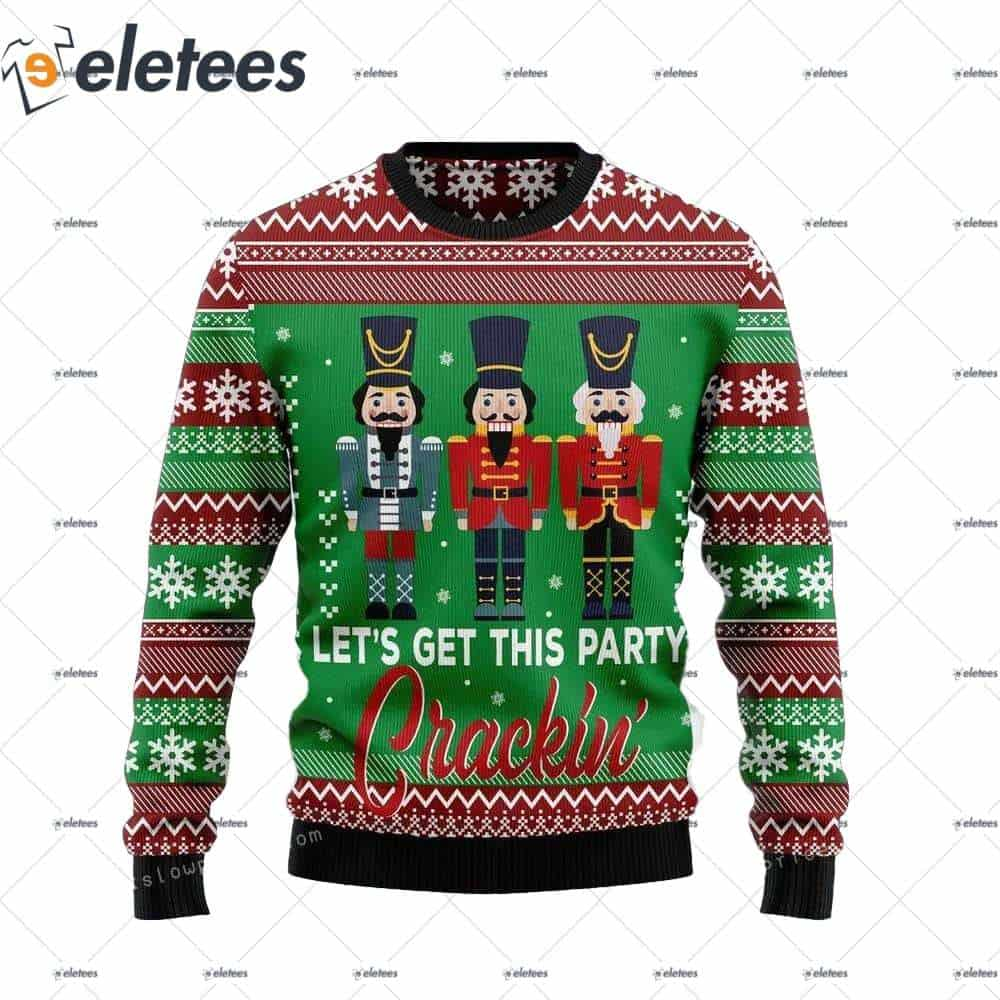 Nutcracker Party Cracking Ugly Christmas Sweater