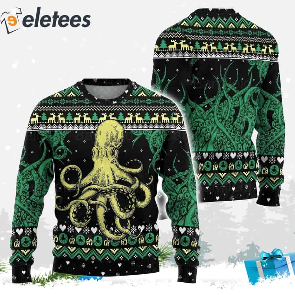 Octopus Ugly Christmas Sweater