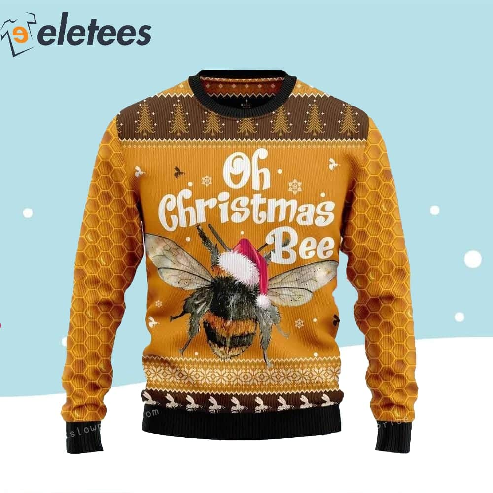 Oh Christmas Bee Hat Ugly Sweater