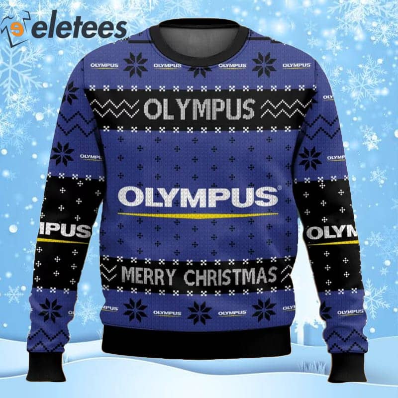 Olympus Camera Brands Ugly Christmas Sweater