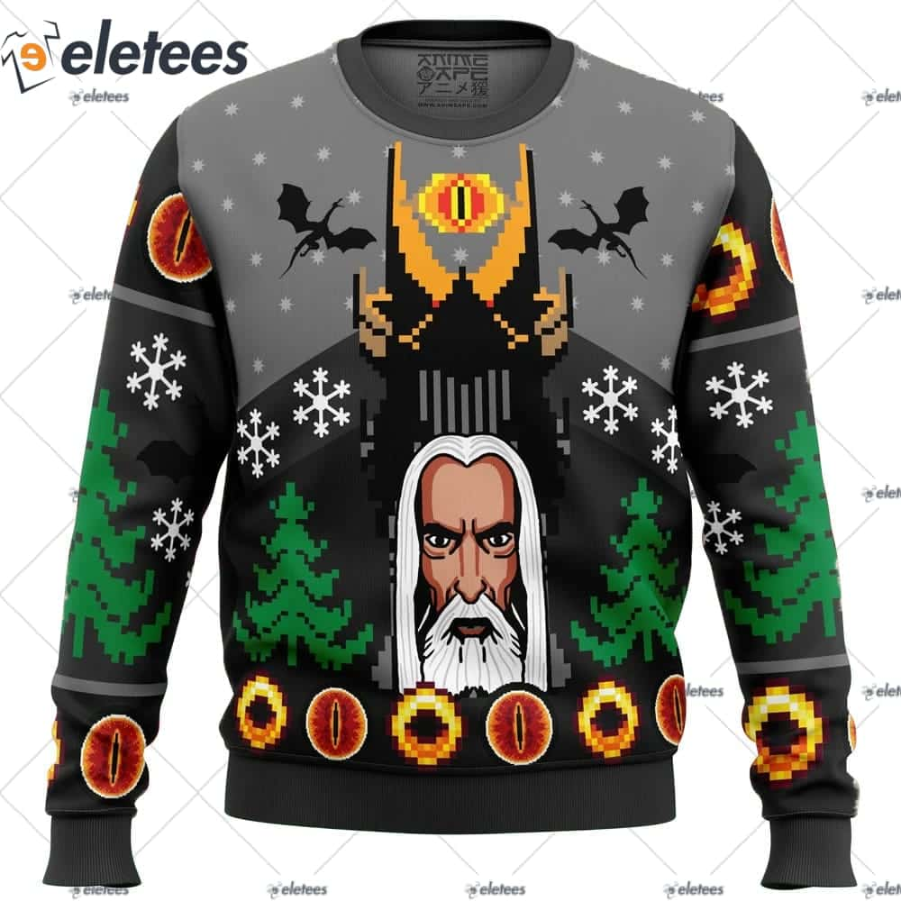 One Christmas to Rule Them All The Lord of the Rings Ugly Christmas Sweater