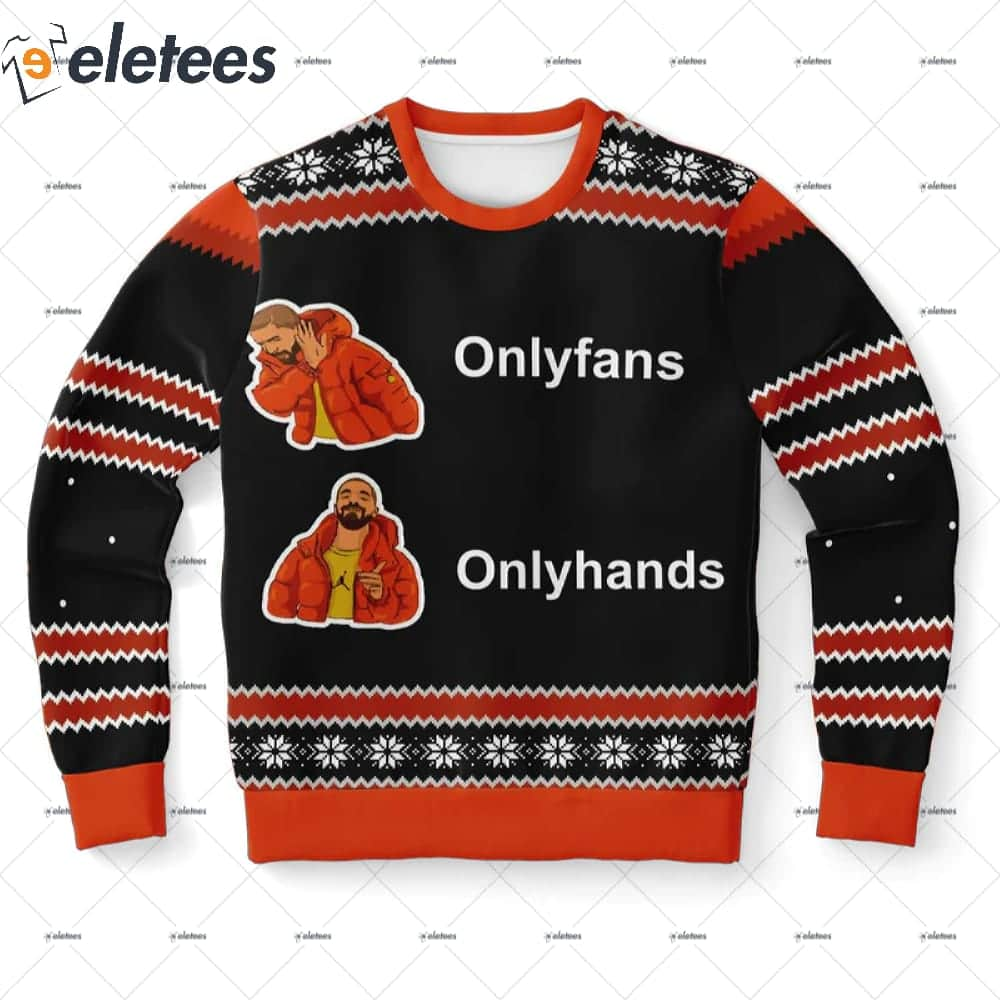 Onlyfans Onlyhands Ugly Christmas Sweater