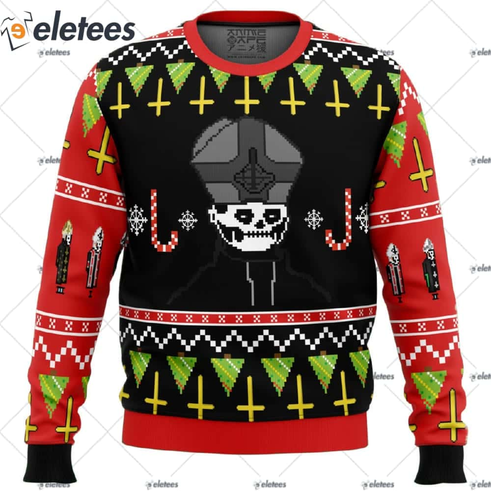 Papa Emeritus Ugly Christmas Sweater