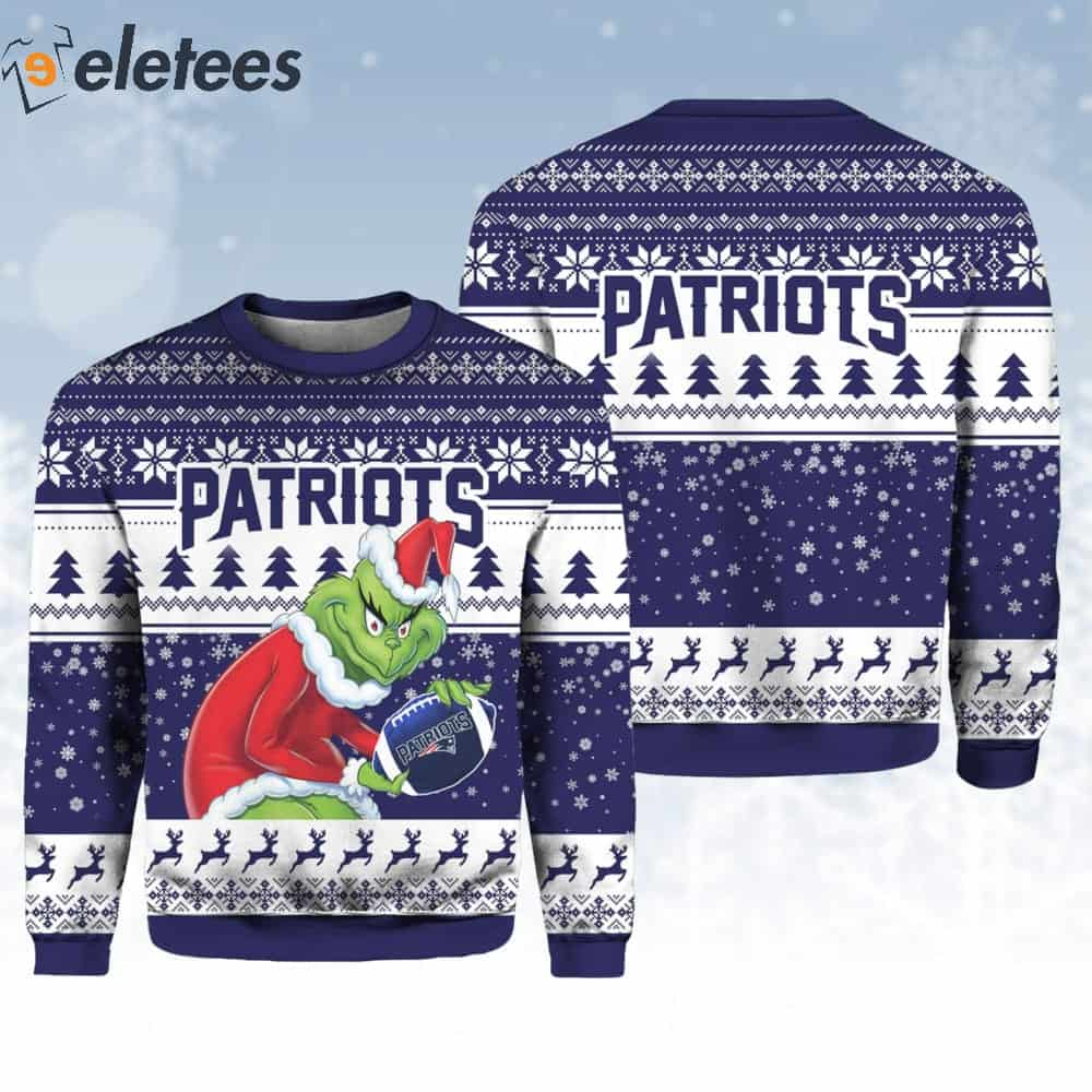 Patriot Grnch Santa Hat Ugly Christmas Sweater