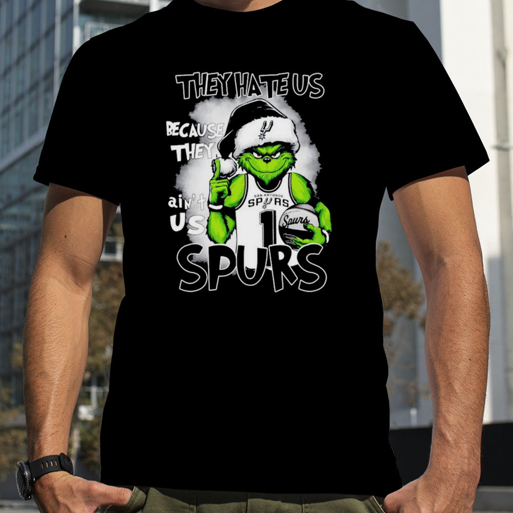 Santa Grinch They Hate Us Because They Ain’t San Antonio Spurs Christmas Shirt