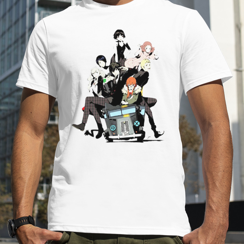 Shin Megami Morgana Mini Bus Persona 5 shirt