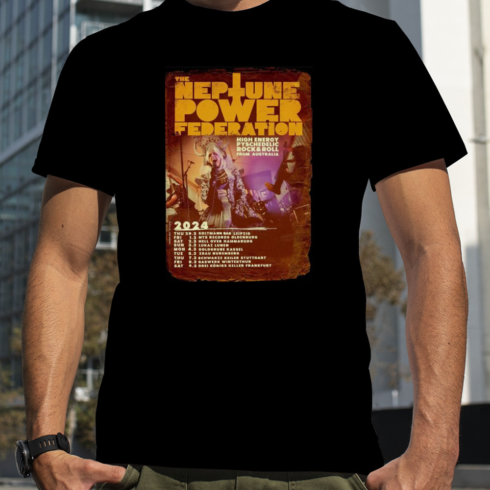 The Neptune Power Federation Tour 2024 T-shirt