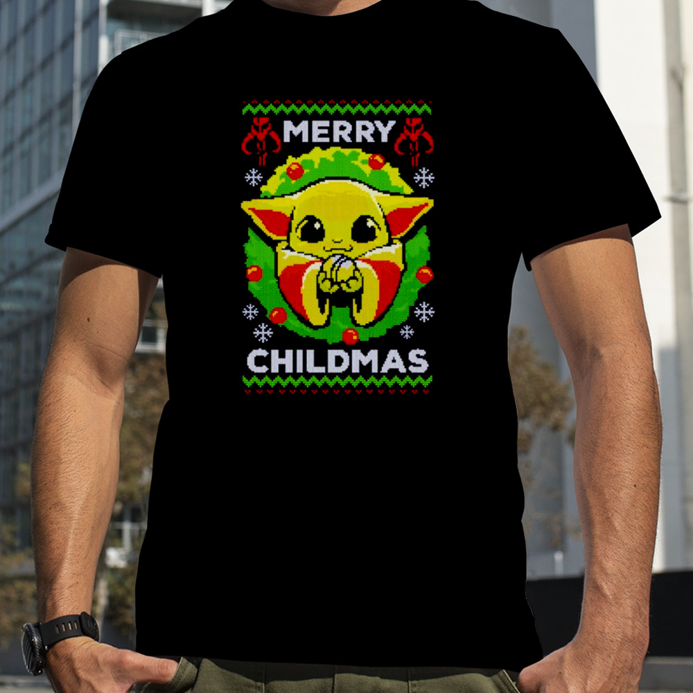 Baby Yoda merry childmas Ugly Christmas shirt