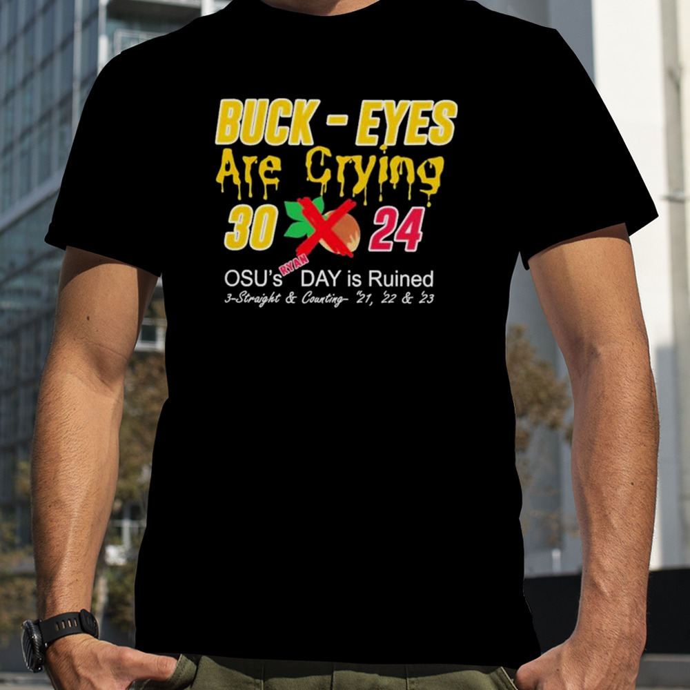 Buck – Eyes Are Crying Michigan Football Beat Ohio State 30-24 2023 Score shirt