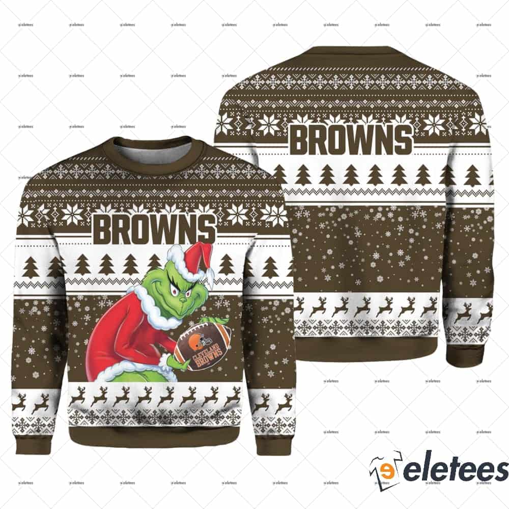 Cleveland Browns Grinch Ugly Christmas Sweater
