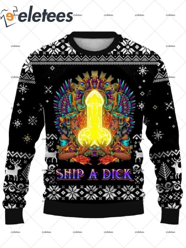 Cocks Ship A Dick Ugly Christmas Sweater