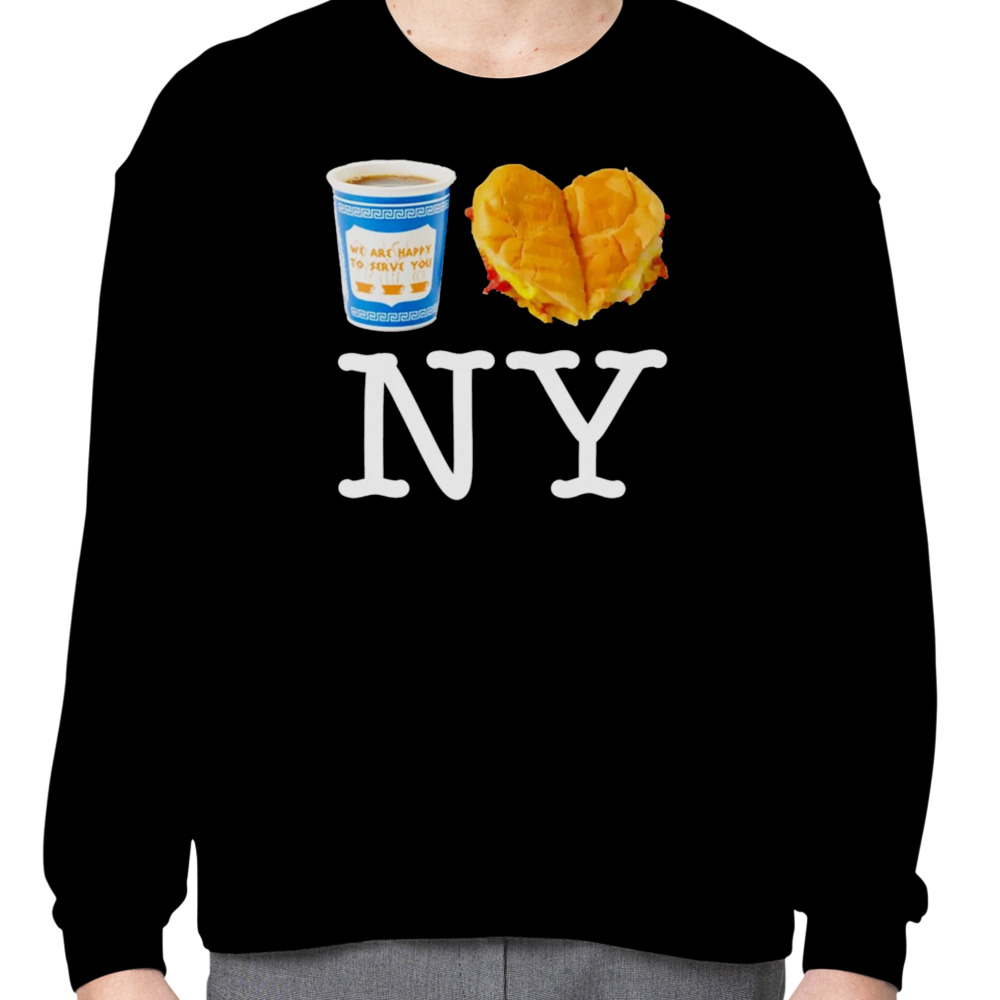 Coffee and Fastfood I love New York shirt