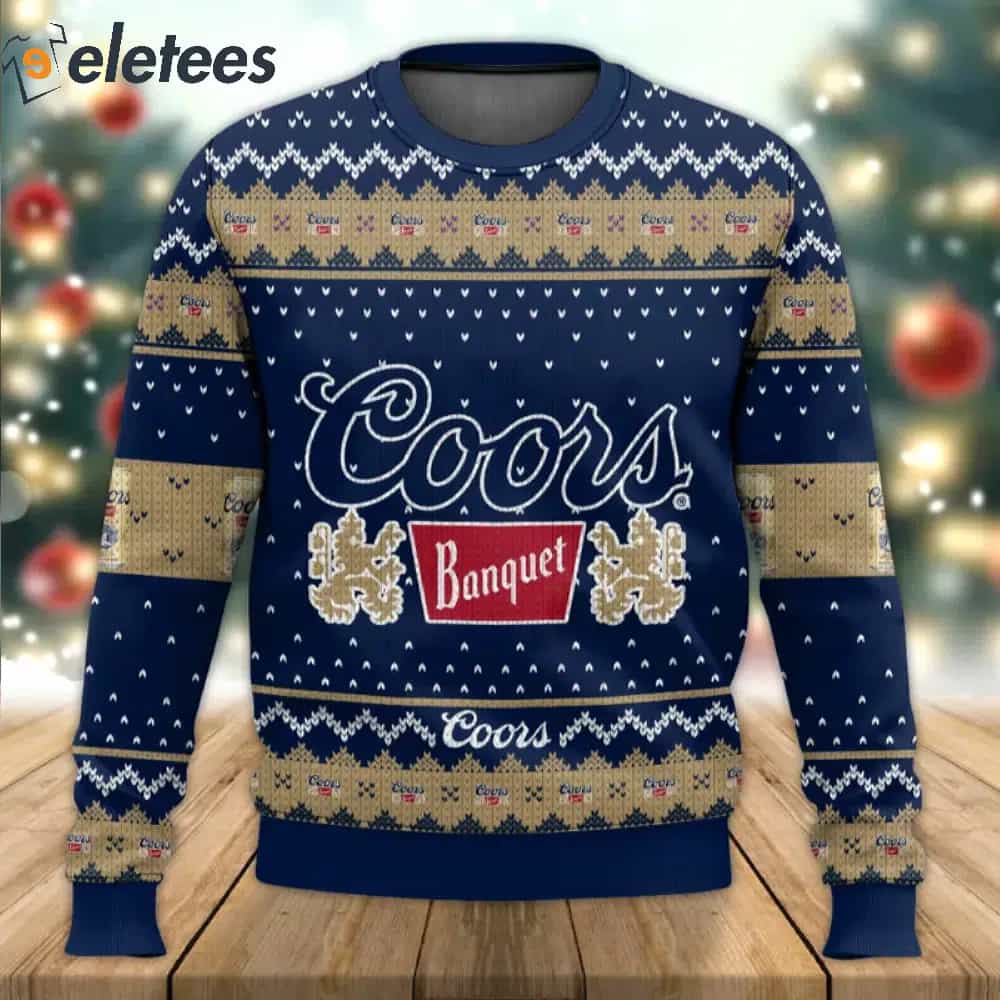 Coors Banquet Drink Ugly Sweater